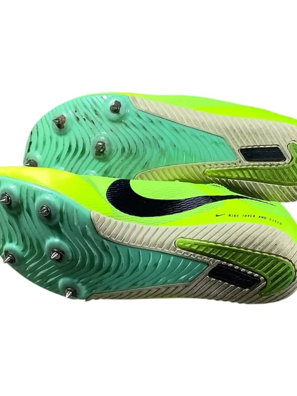 Nike Rival Sprint Mint Foam Track Spikes Men’s 7 Women’s 8.5 Excellent